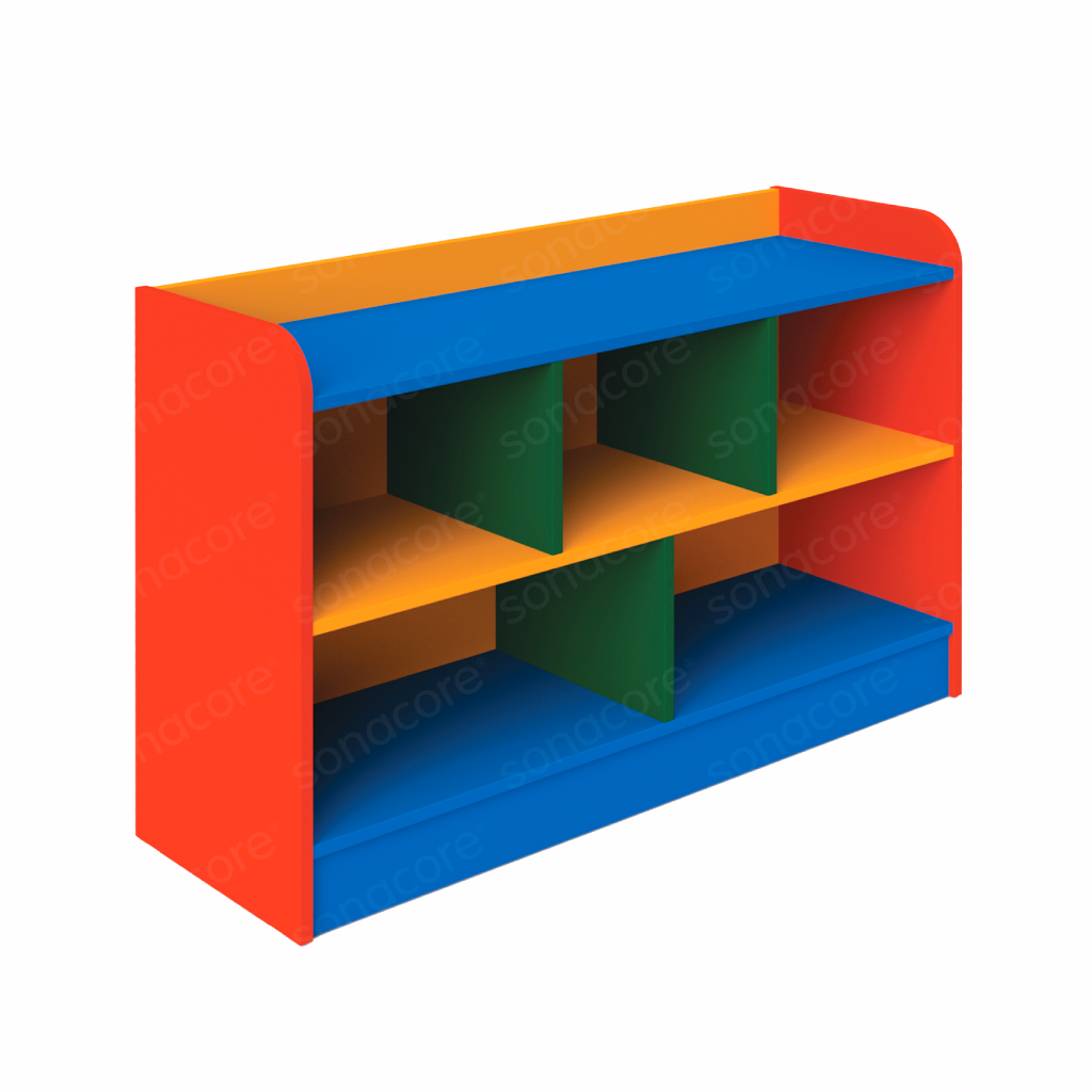 5 Compartment Storage Unit - Colour Burst
