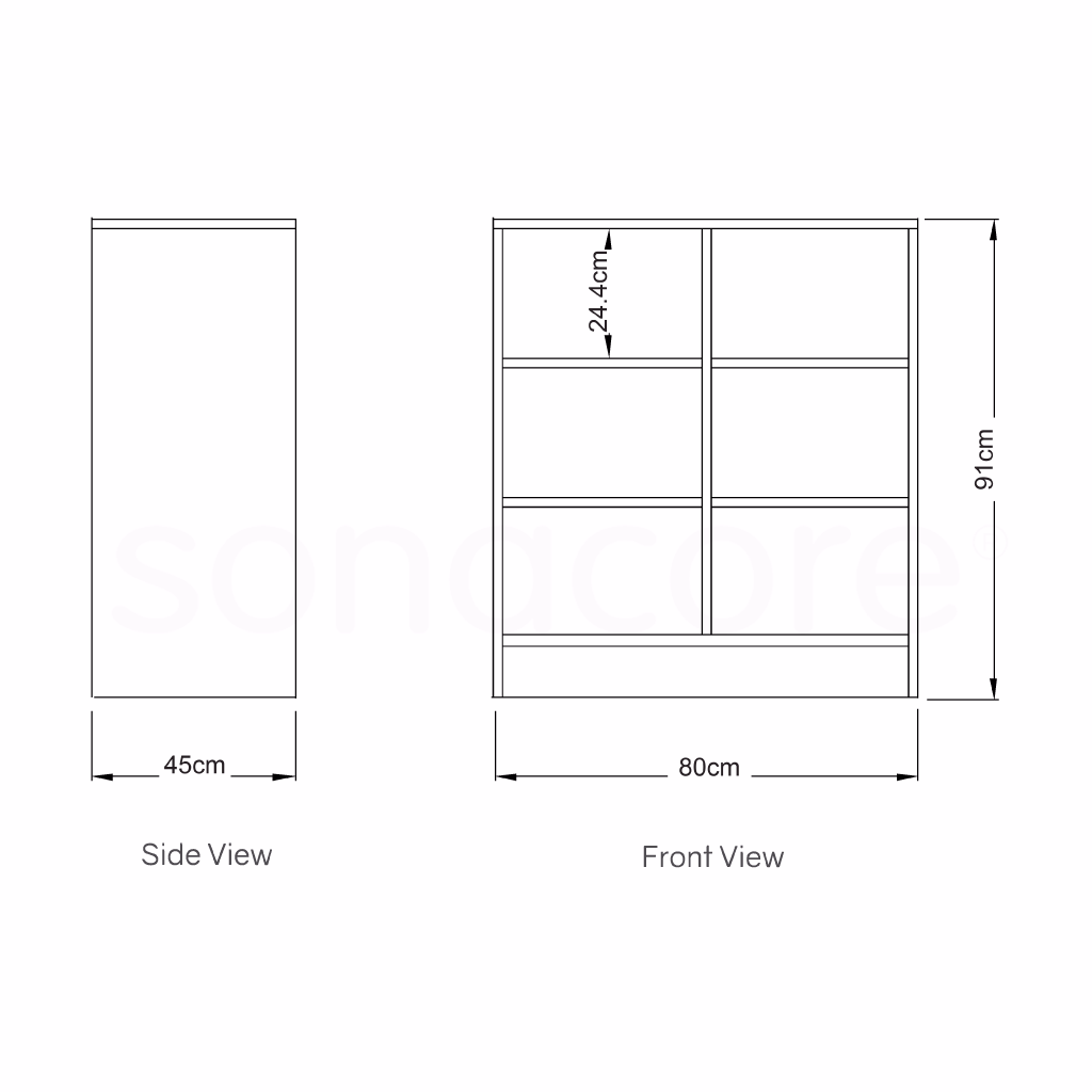 Cabinet Low Height - 3x2 Shelf - Colour Burst - Image 2