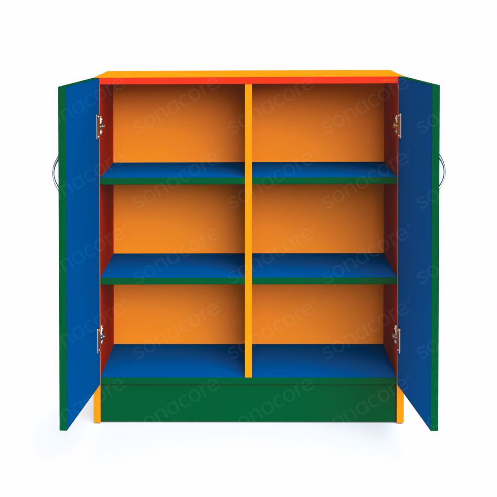 Cabinet Low Height - 3x2 Shelf with Shutter - Colour Burst - Image 2
