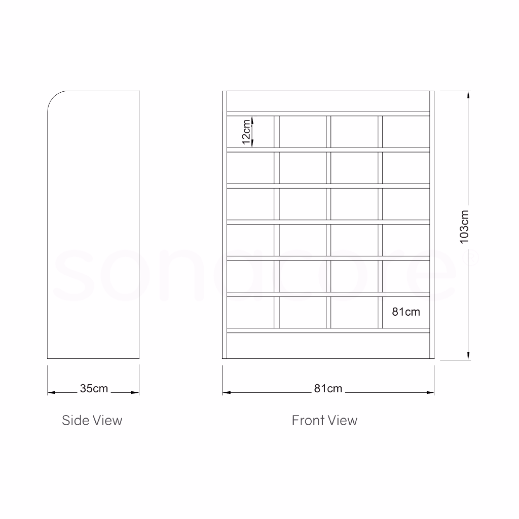 Shoe Rack 6x4 - Pre School - Bav Beech - Image 2
