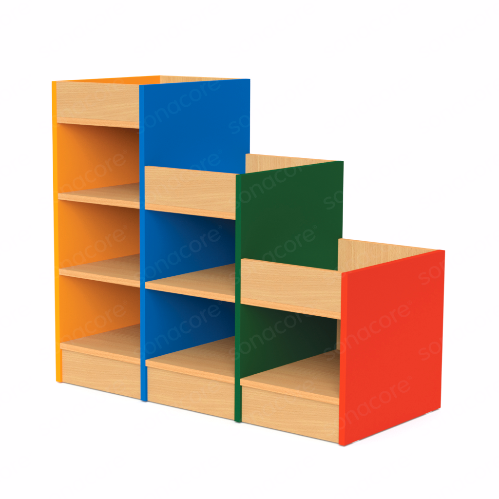 Storage Unit - 3 Steps - R - Colour Burst