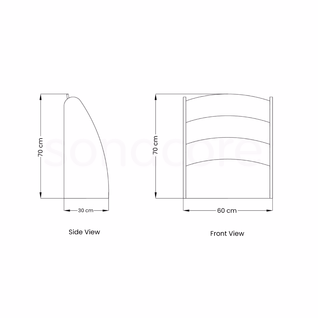 Book Display Shelf - Junior - Bav Beech Finish - Image 2